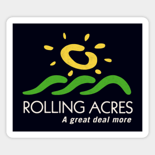 2000's Rolling Acres Mall Logo - White Text Magnet